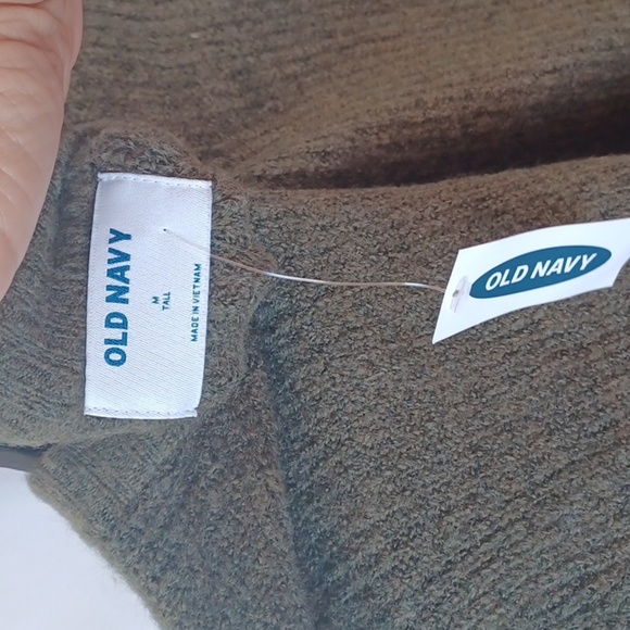 Old Navy Ribbed Crewneck long sleeve sweater, Green/Olive/khaki, Size M - Picture 5 of 6